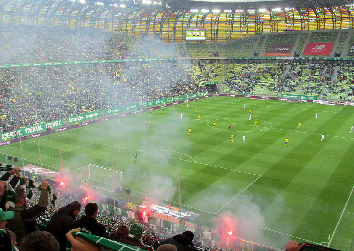 Mecz na Stadionie Energa w Gdańsku